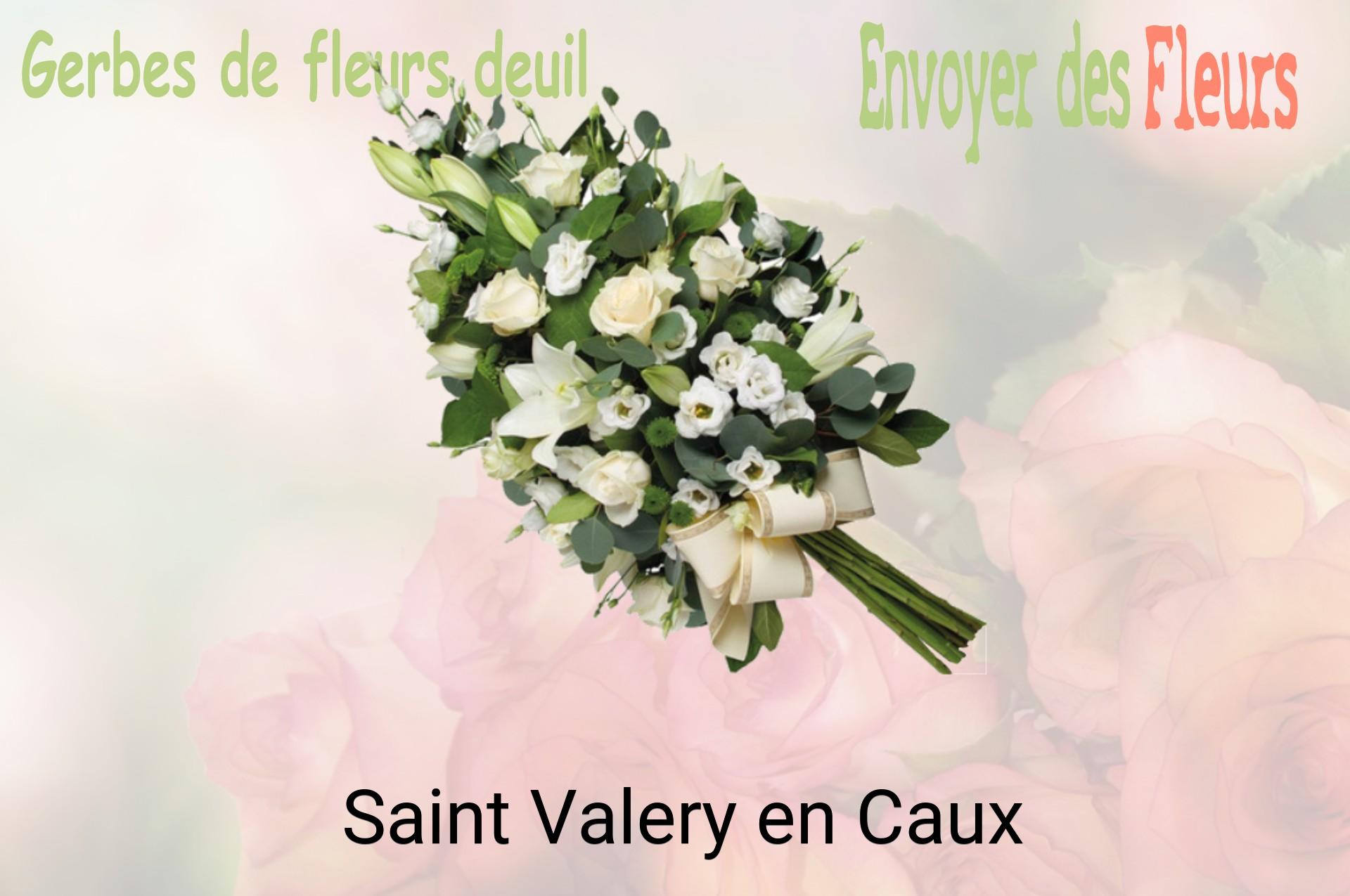 Gerbe de fleurs de deuil livrée à Saint-Valery-en-Caux